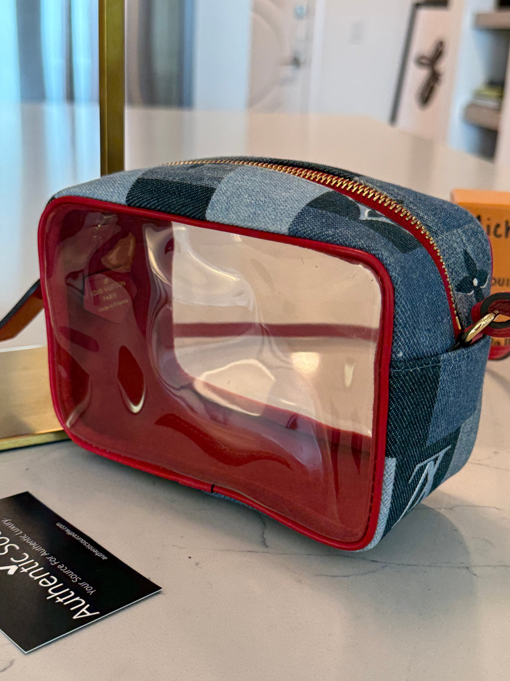 Louis Vuitton Beach Pouch Denim Monogram Rare