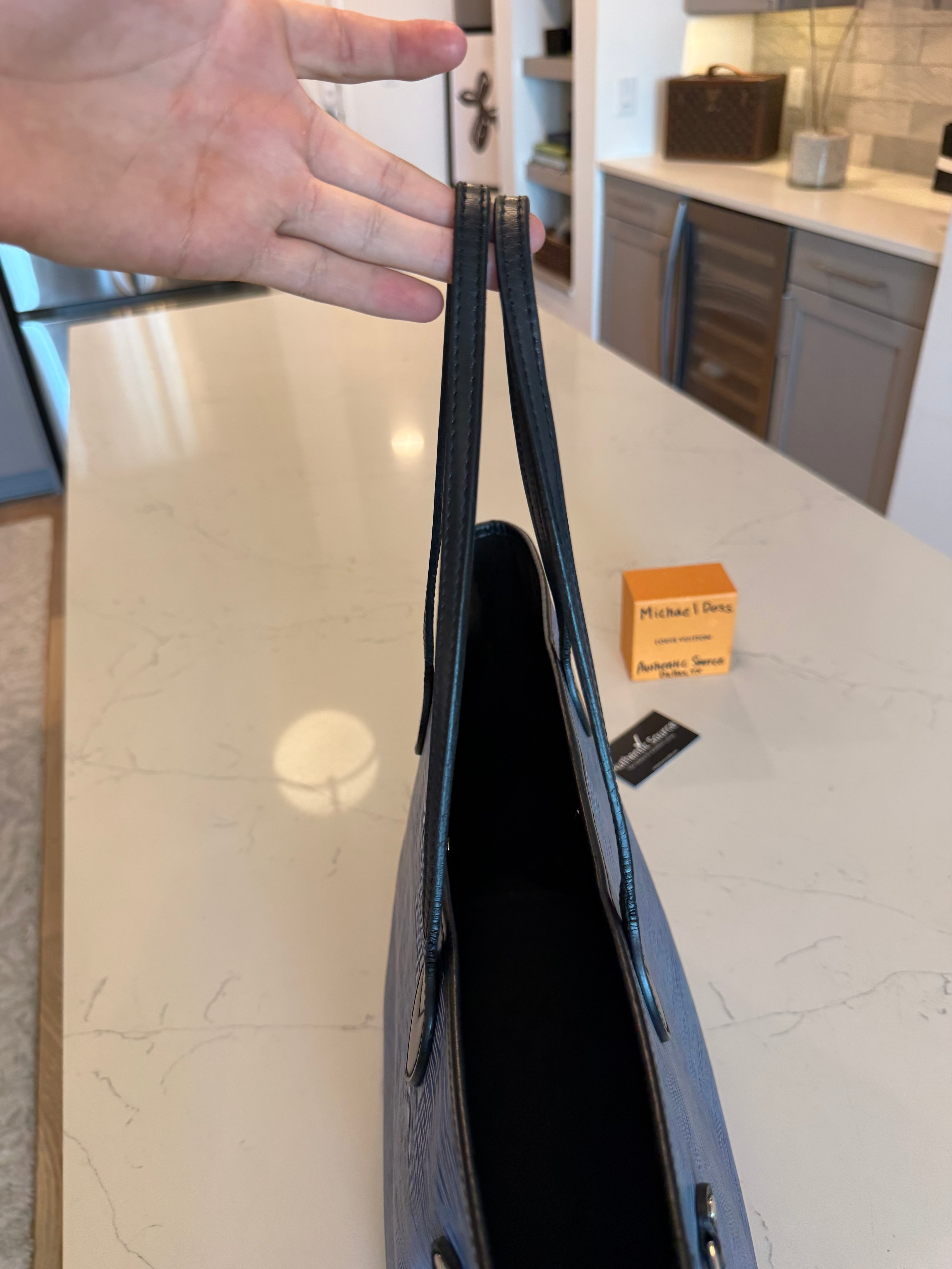 Louis Vuitton Neverfull MM with Pouch Epi Denim