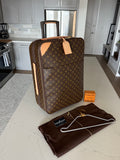 Louis Vuitton Pegase 55 with Garment Bag Set