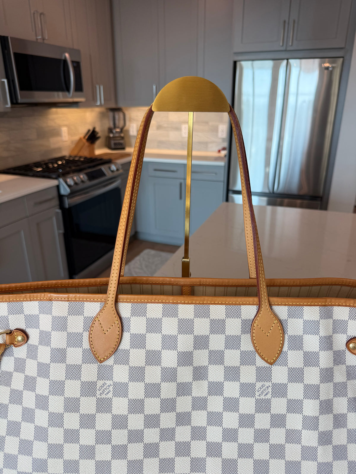 Louis Vuitton Neverfull GM Azur with Pouch