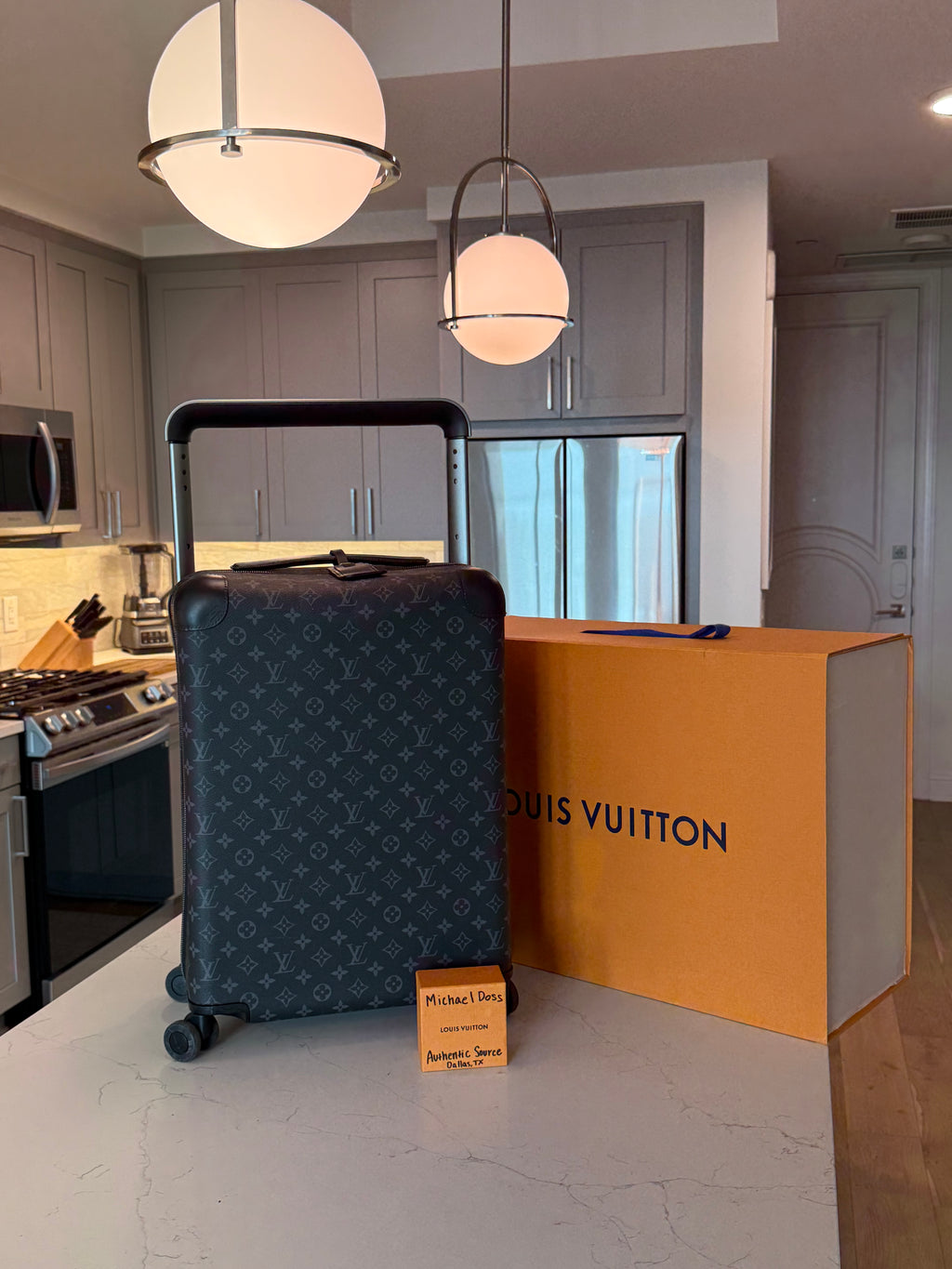 Louis Vuitton Horizon 55 Monogram Eclipse