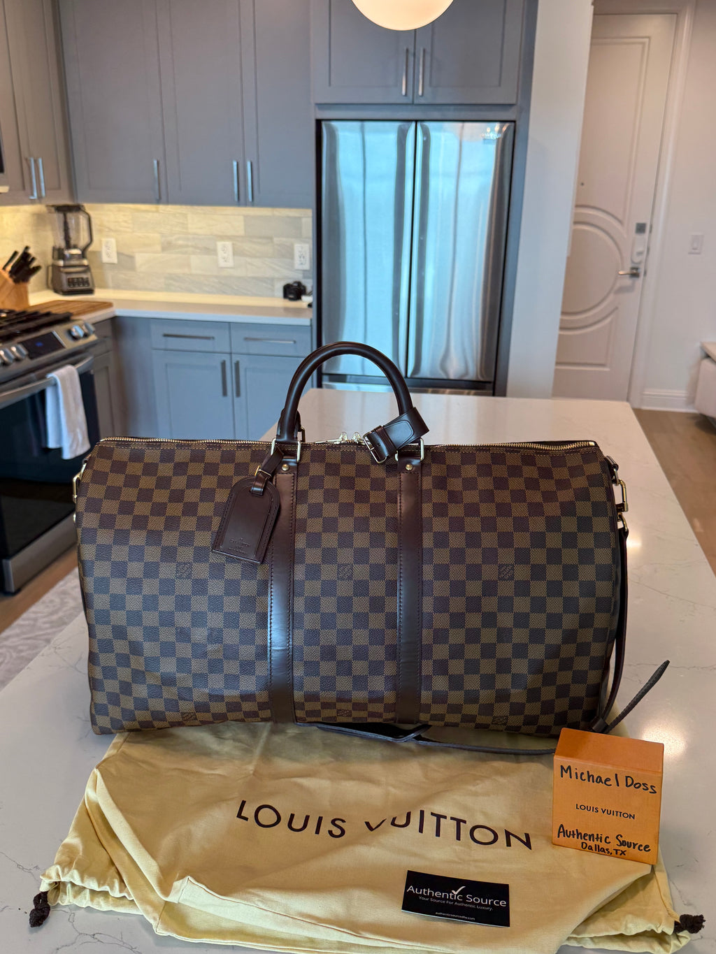 Louis Vuitton Keepall 55 Bandouliere DE