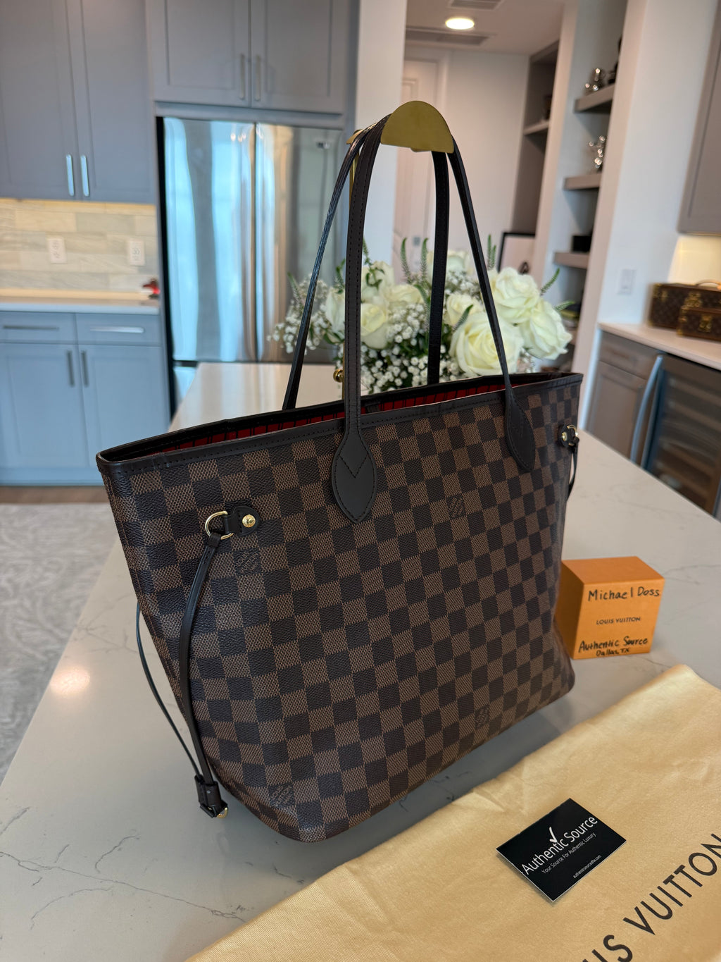 Louis Vuitton Neverfull MM Damier Ebene