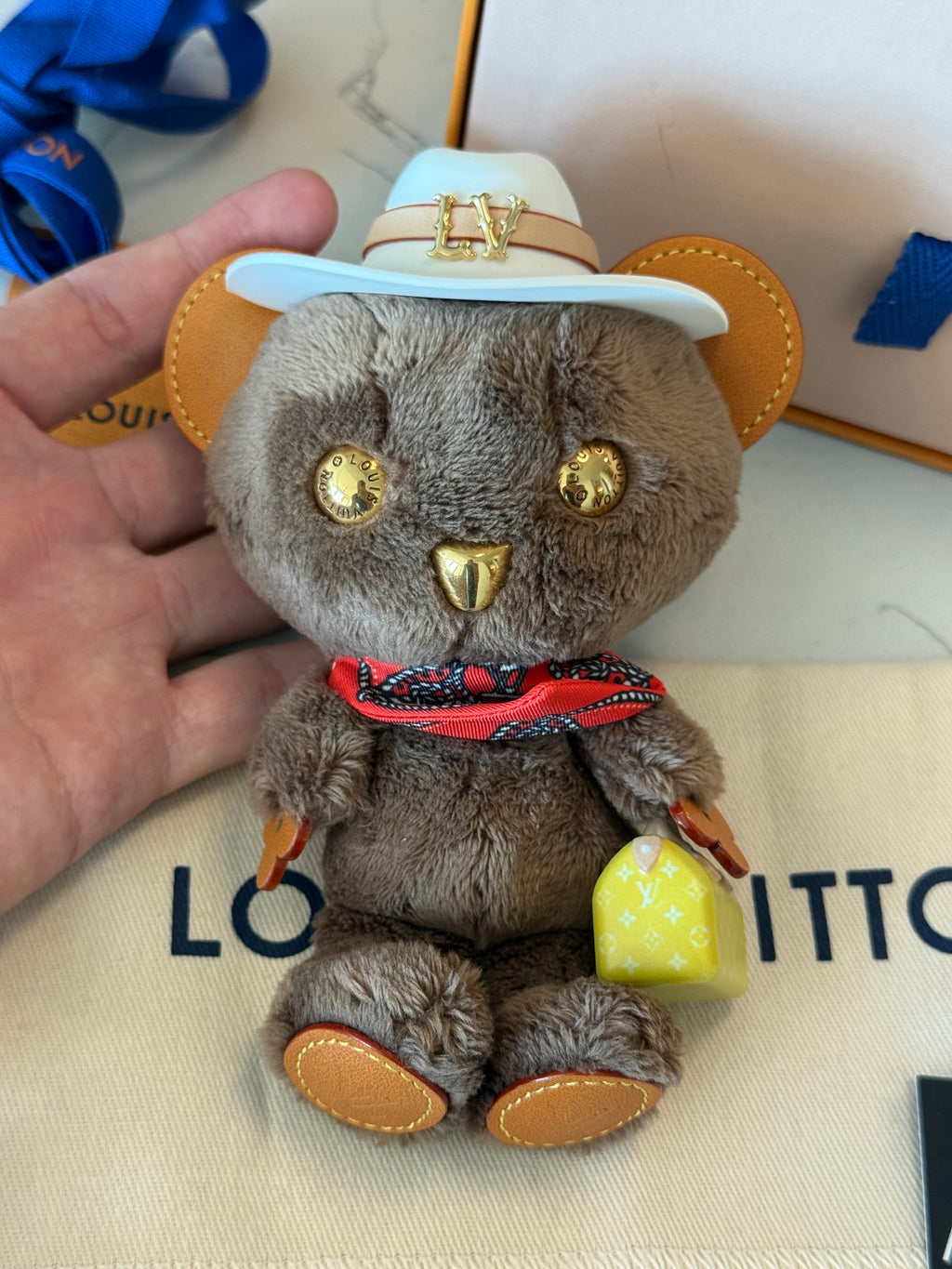 Louis Vuitton Bear Bag Charm with Box