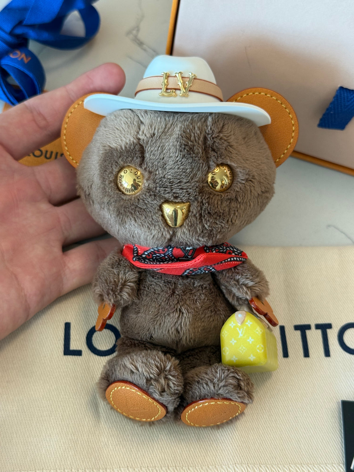 Louis Vuitton Bear Bag Charm with Box