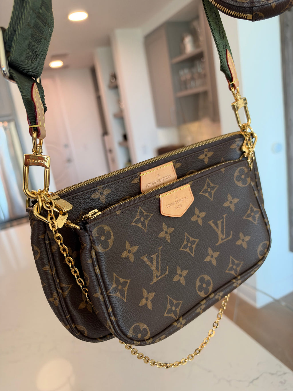Louis Vuitton Multi Pochette Accessories Khaki