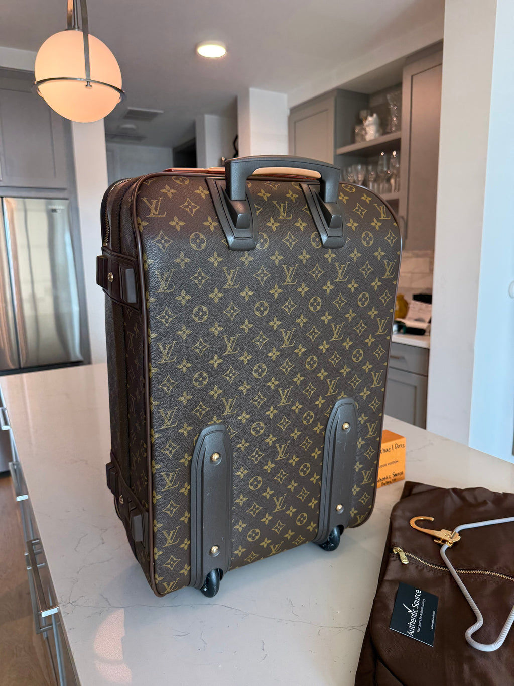 Louis Vuitton Pegase 55 with Garment Bag Set