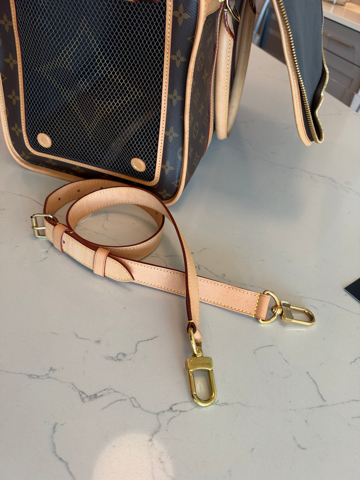 Louis Vuitton Sac Chein Pet Carrier New Model
