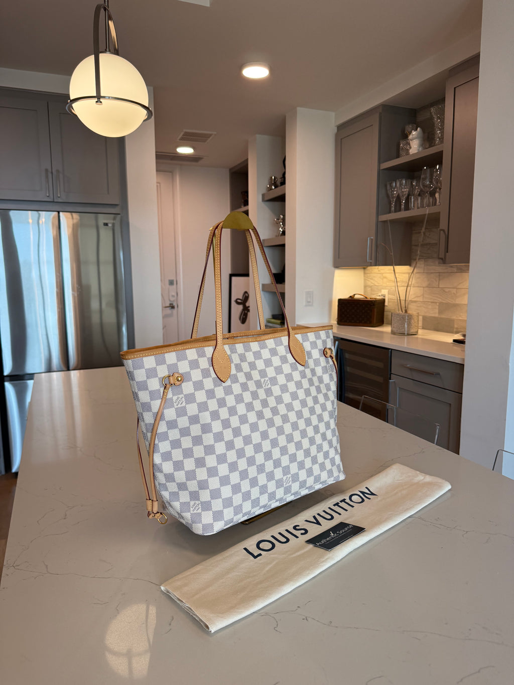 Louis Vuitton Neverfull MM Damier Azur