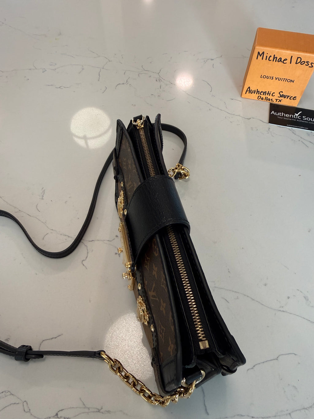 Louis Vuitton Reverse Monogram Trunk Clutch