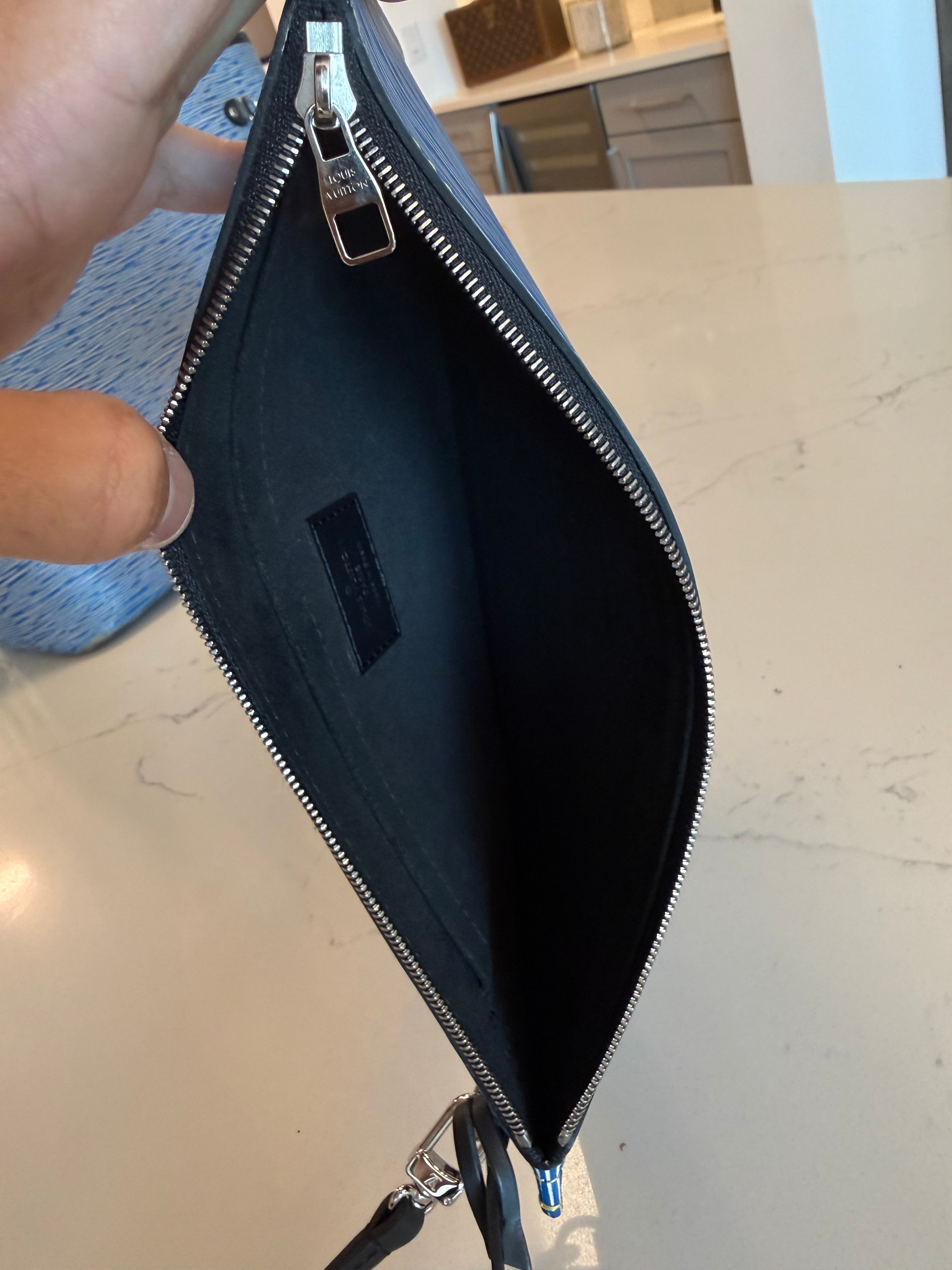 Louis Vuitton Neverfull MM with Pouch Epi Denim
