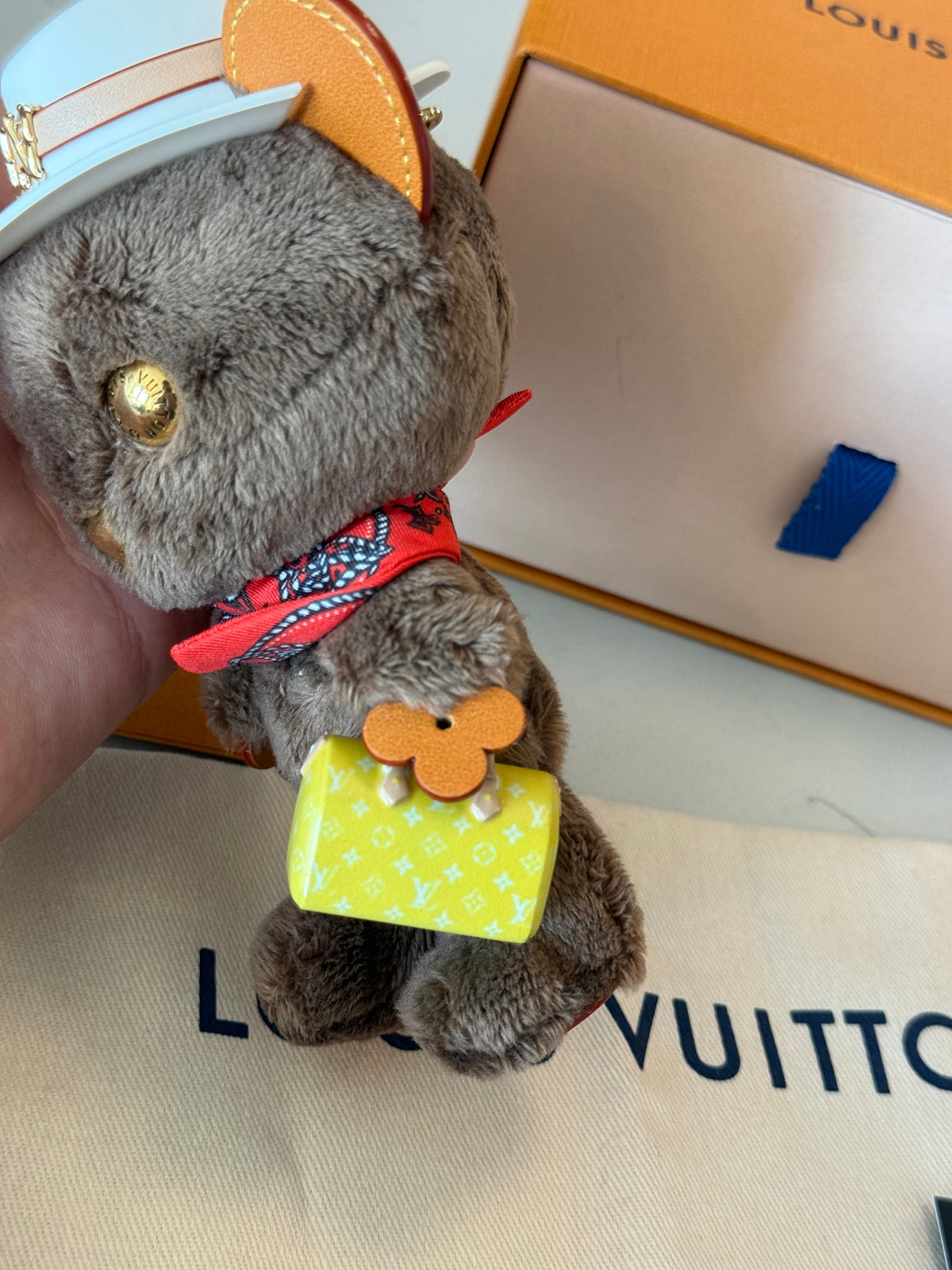 Louis Vuitton Bear Bag Charm with Box