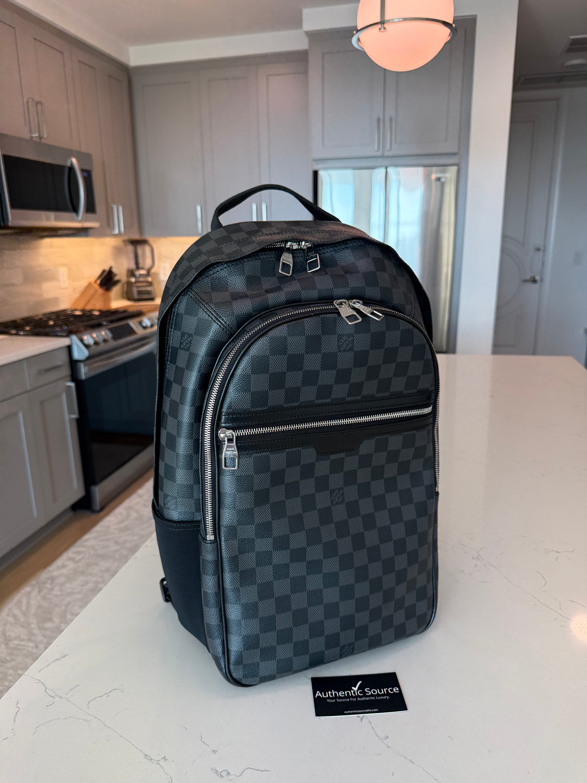 Louis Vuitton Michael Backpack Damier Graphite