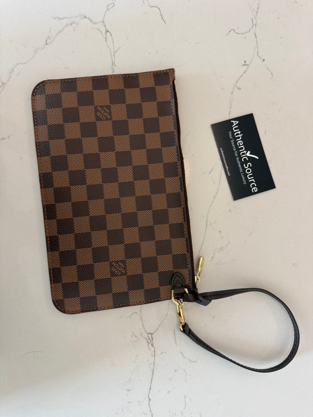 Louis Vuitton Neverfull MM Damier Ebene with Pouch