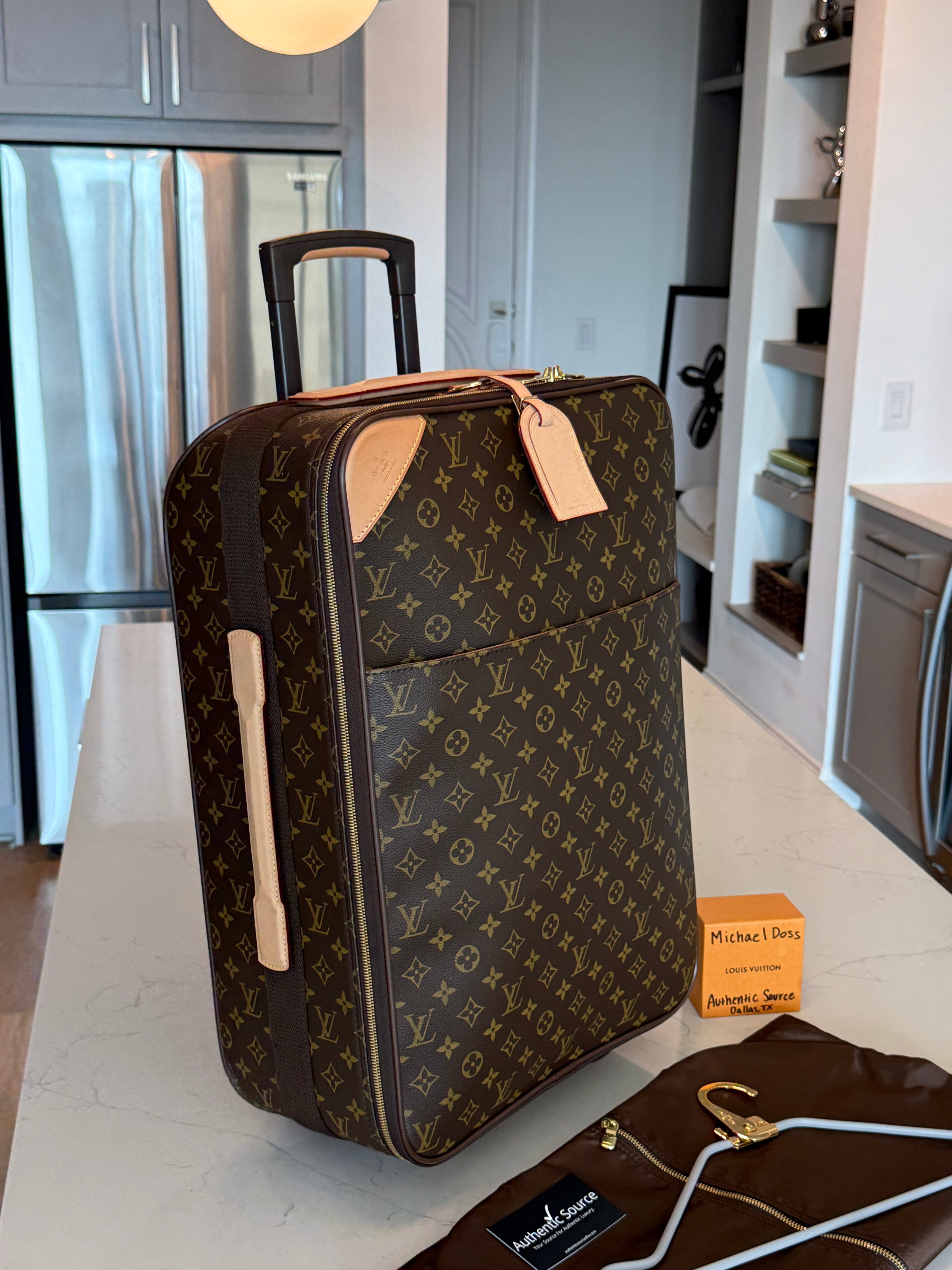 Louis Vuitton Pegase 55 with Garment Bag Set