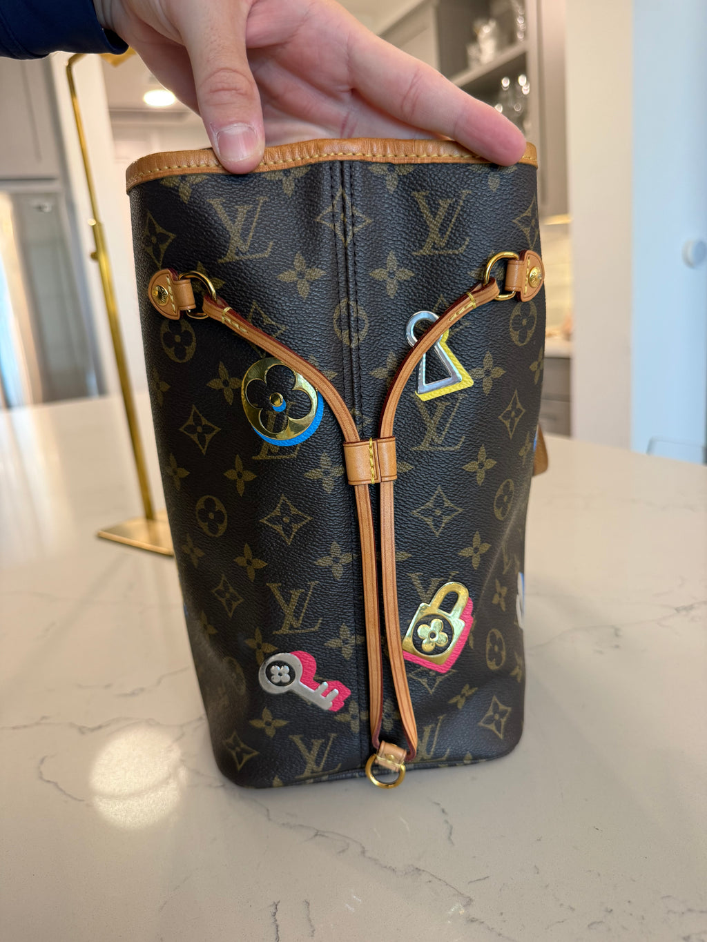Louis Vuitton Neverfull MM Love Lock Limited Edition