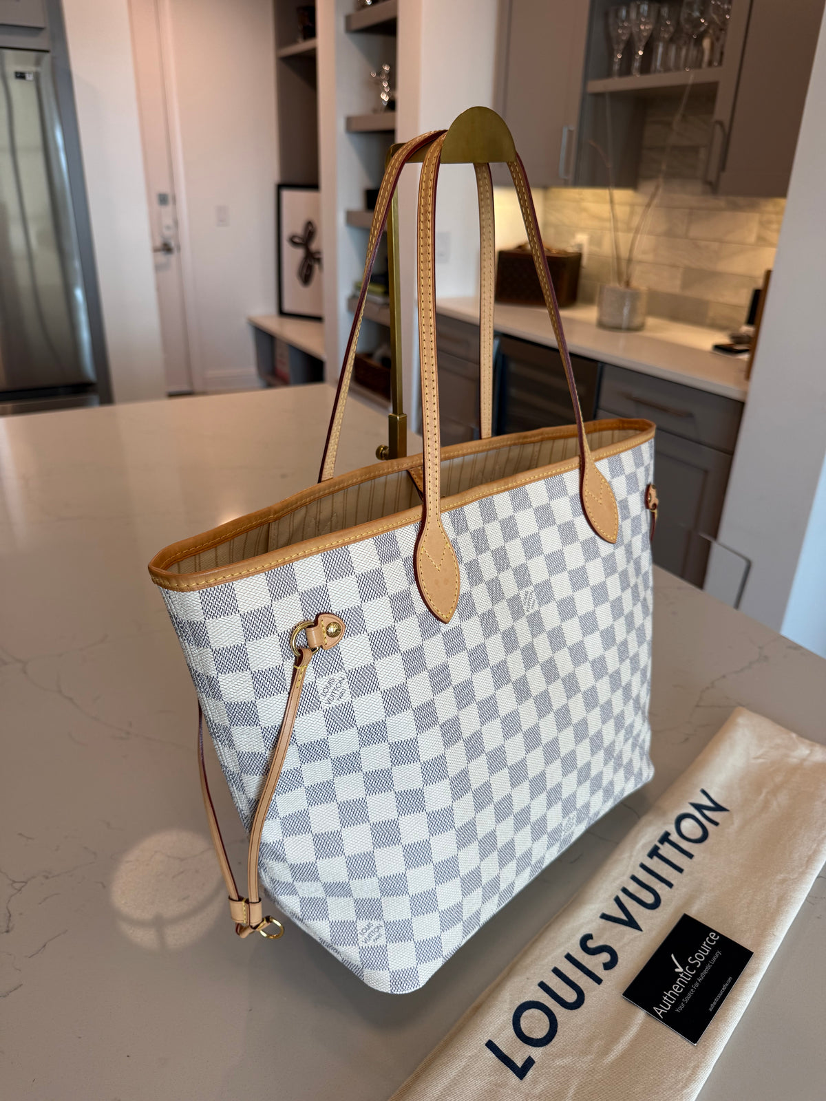 Louis Vuitton Neverfull MM Damier Azur