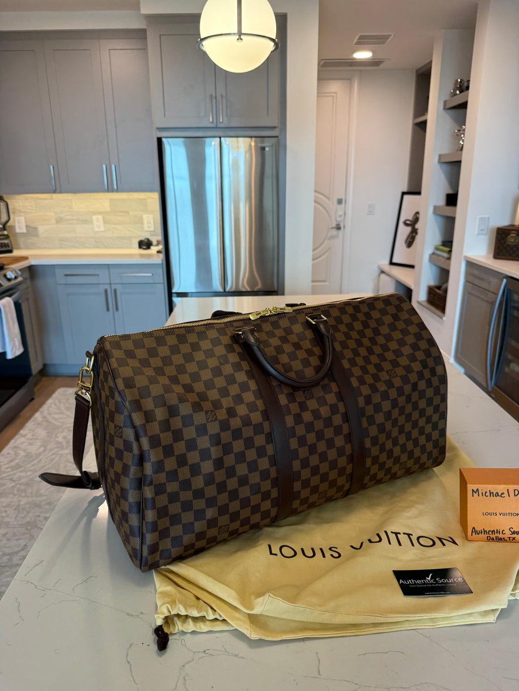 Louis Vuitton Keepall 55 Bandouliere DE
