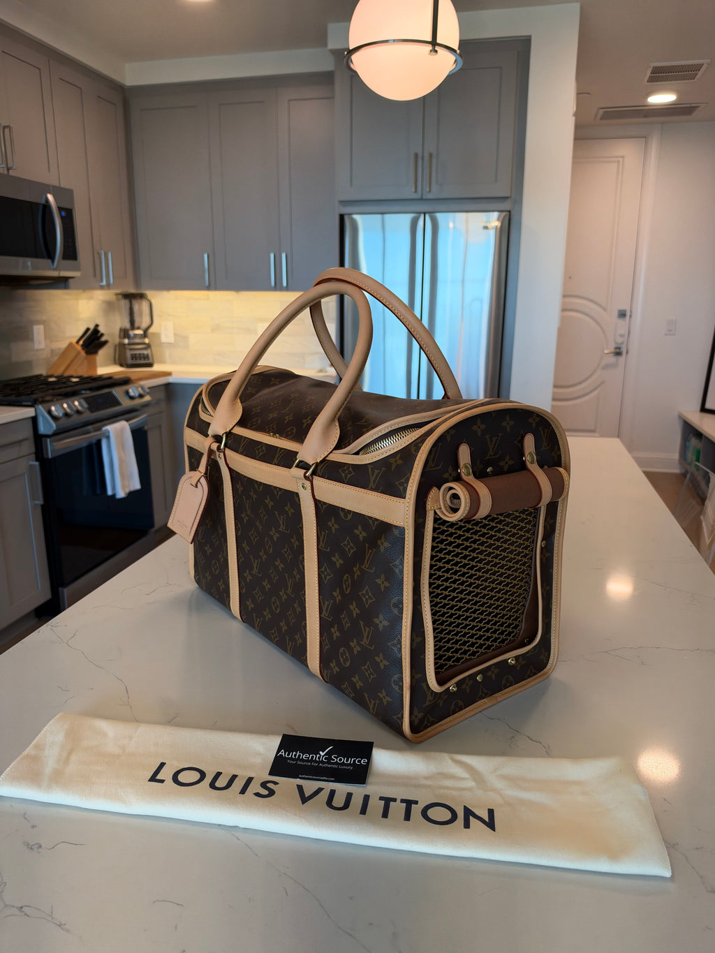 Louis Vuitton Sac Chein Pet Carrier New Model