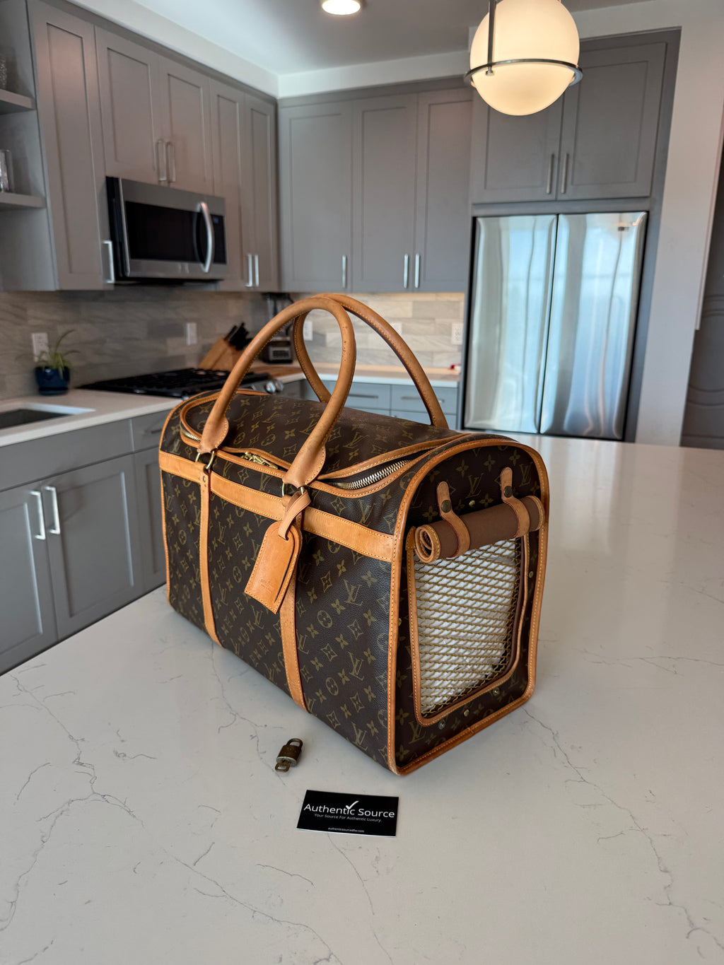 Louis Vuitton Pet Carrier Sac Chein 50