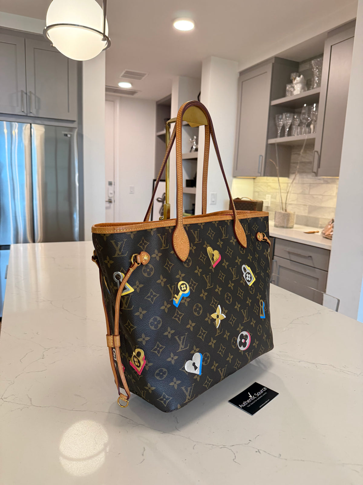 Louis Vuitton Neverfull MM Love Lock Limited Edition