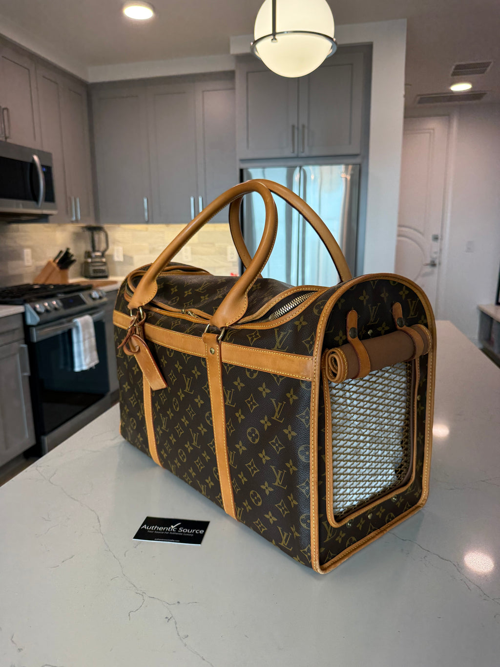 Louis Vuitton Pet Carrier Sac Chein 50