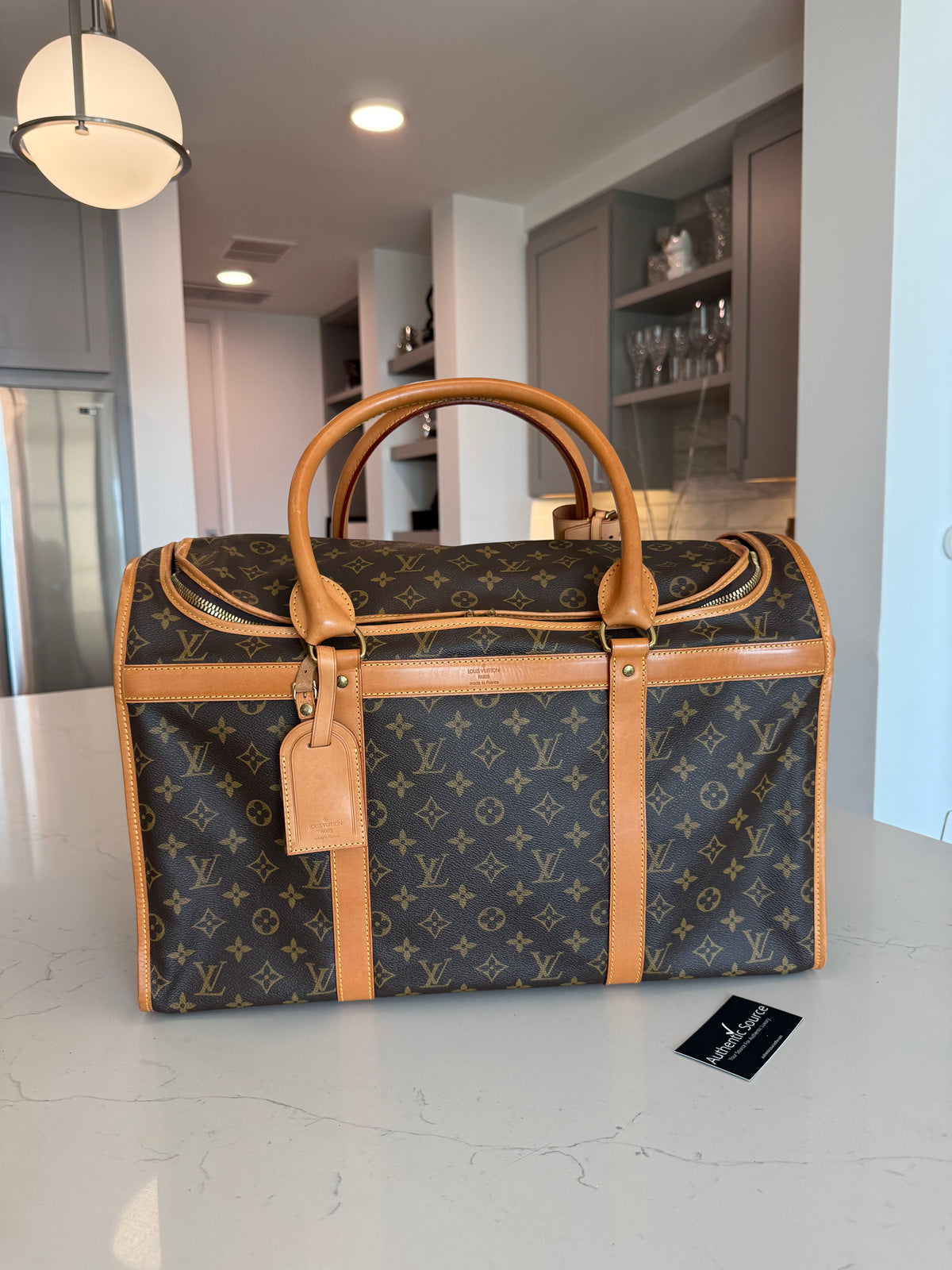 Louis Vuitton Pet Carrier Sac Chein 50