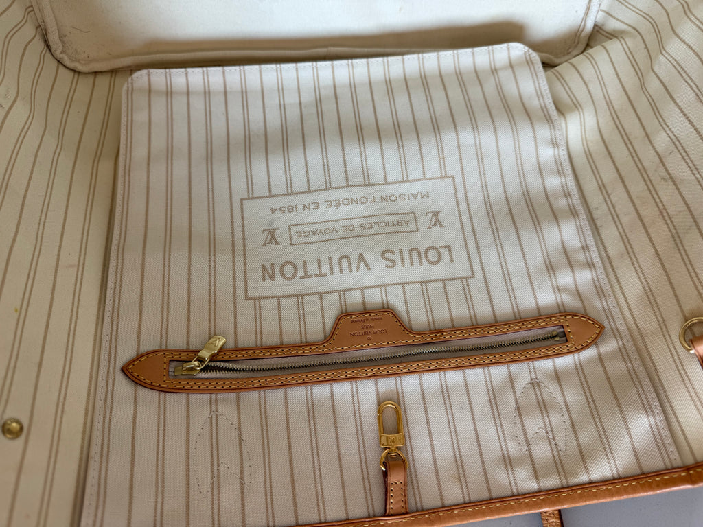 Louis Vuitton Neverfull GM Azur with Pouch
