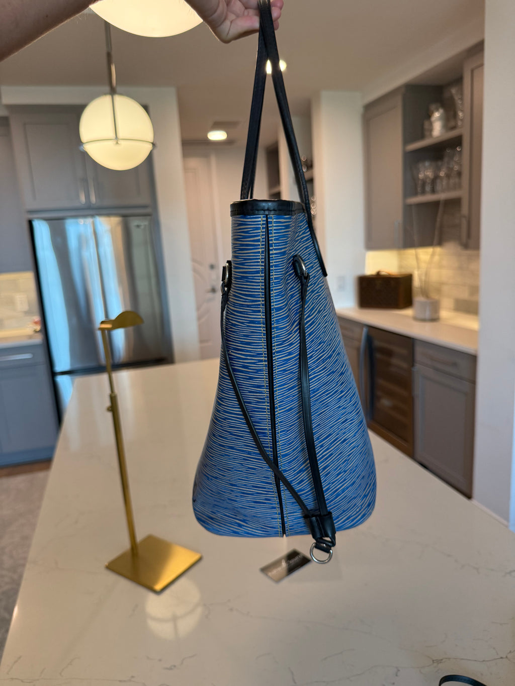 Louis Vuitton Neverfull MM with Pouch Epi Denim