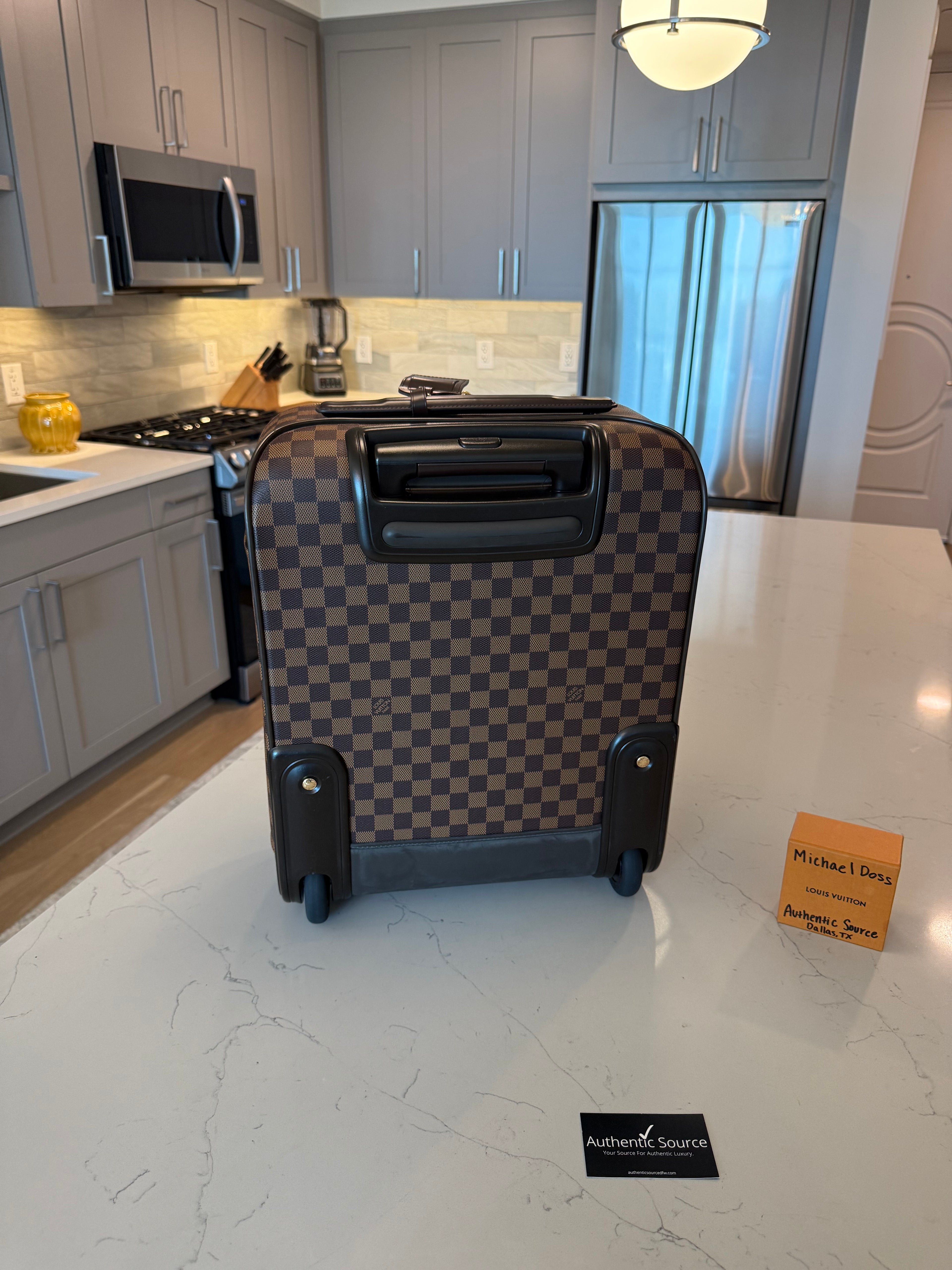 Louis Vuitton Pegase 45 Rolling Luggage DE Newer Model with Protective Cover