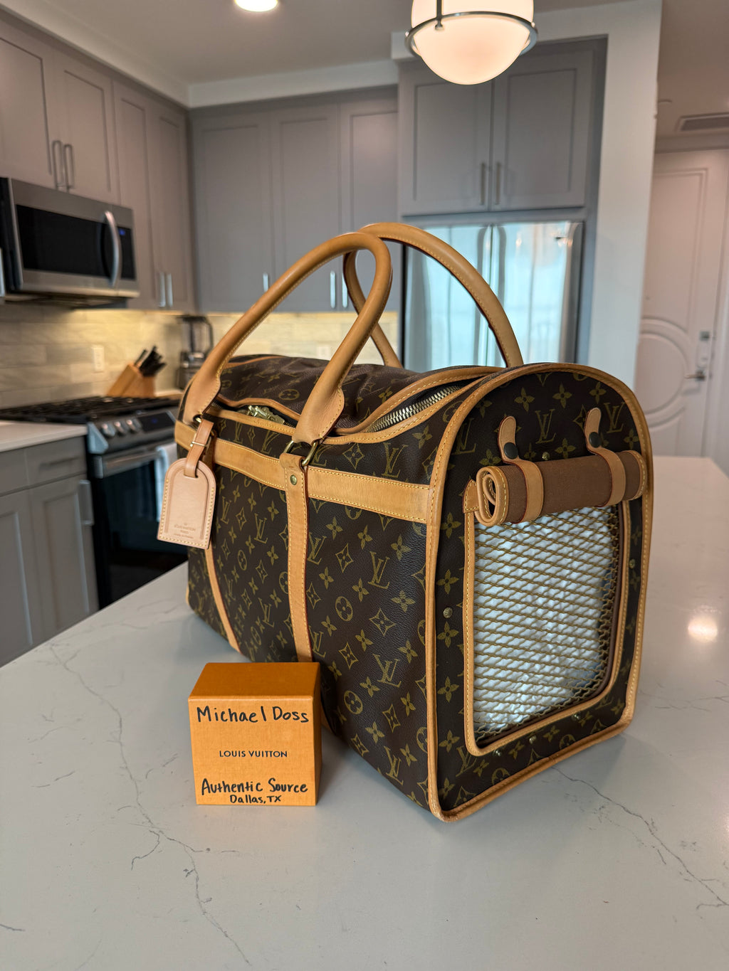 Louis Vuitton Pet Carrier Sac Chein 50
