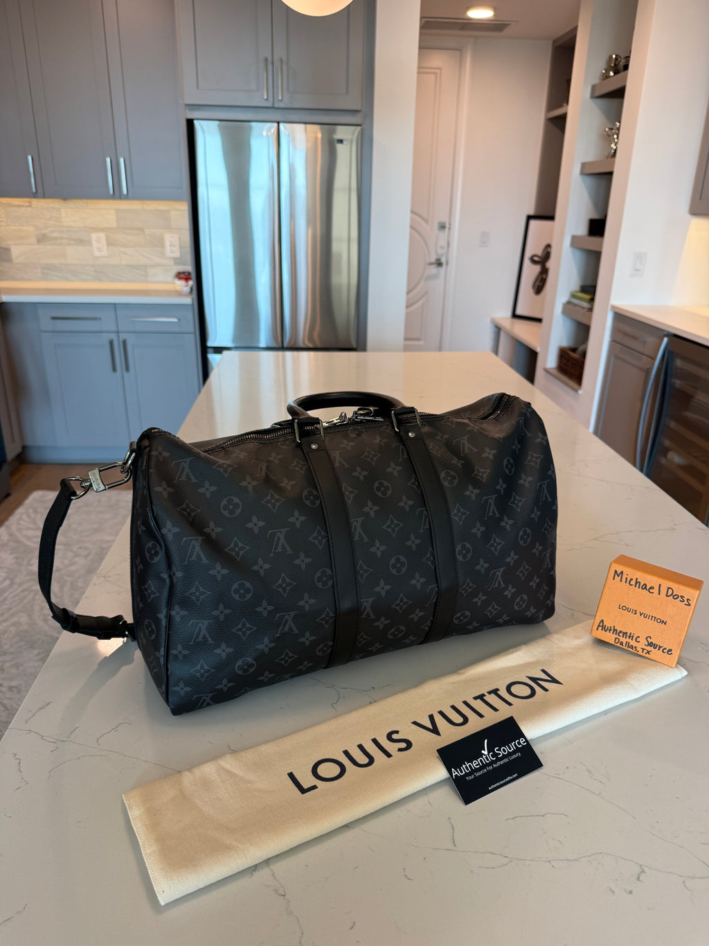 Louis Vuitton Keepall 45 Bandouliere Eclipse