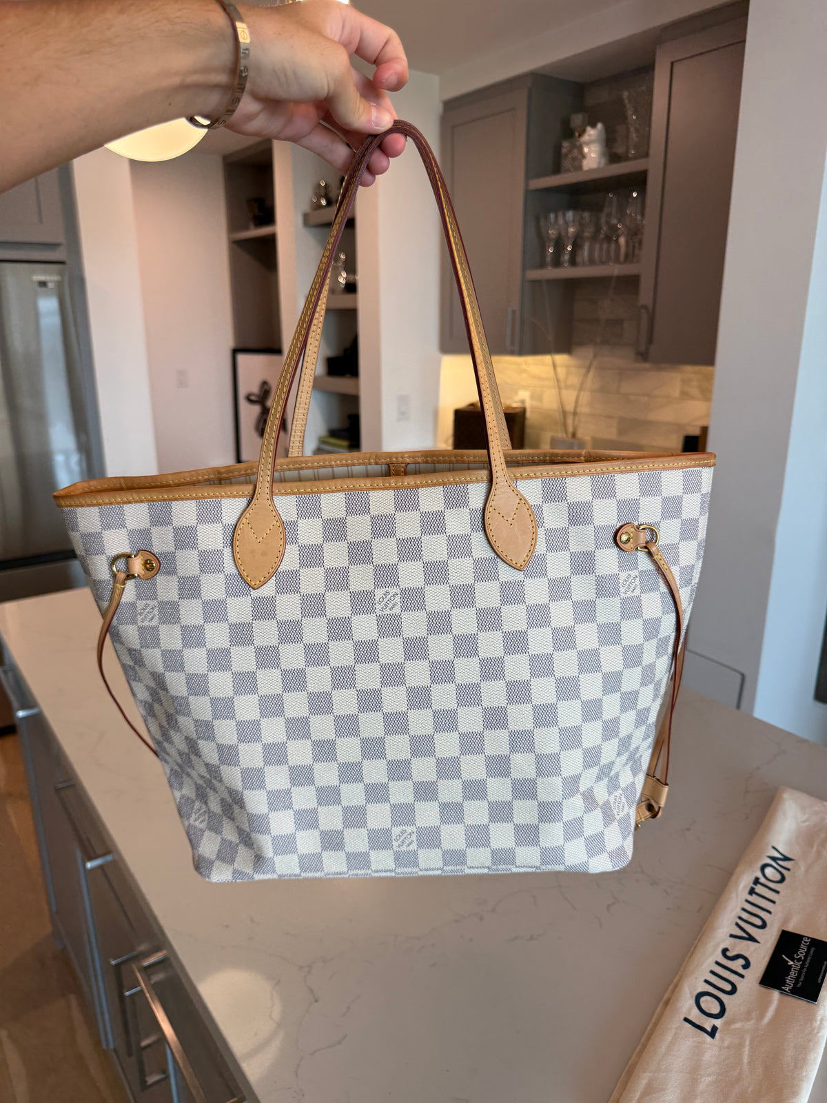 Louis Vuitton Neverfull MM Damier Azur