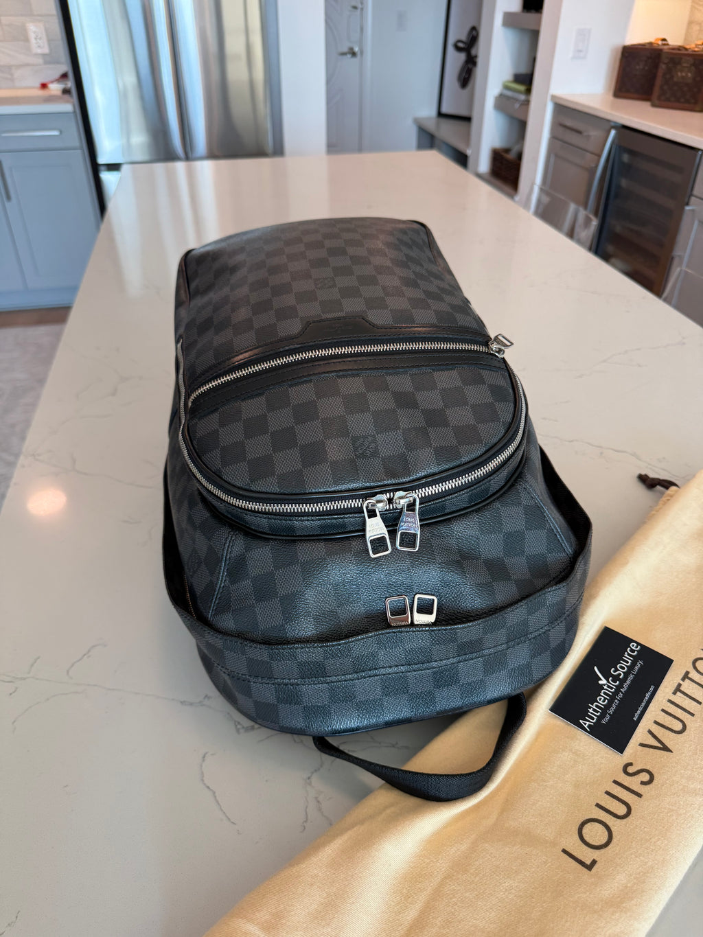 Louis Vuitton Michael Backpack Damier Graphite