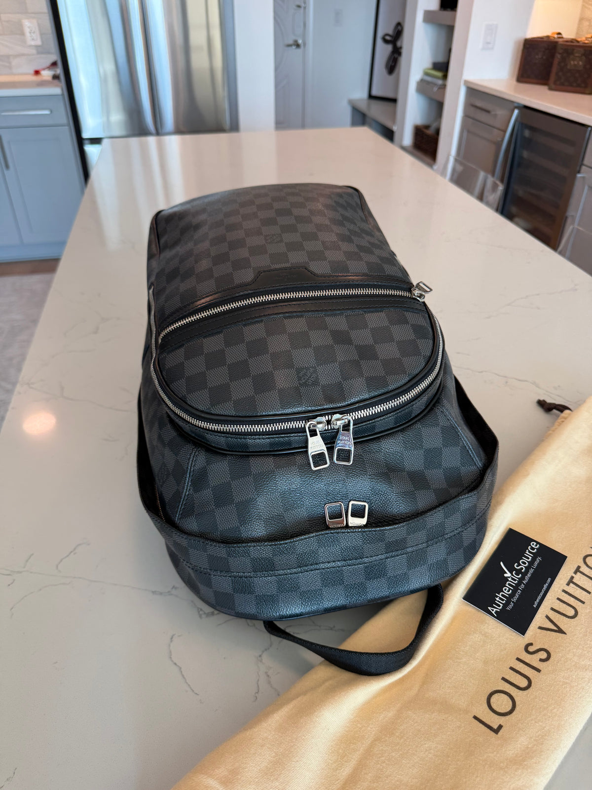 Louis Vuitton Michael Backpack Damier Graphite