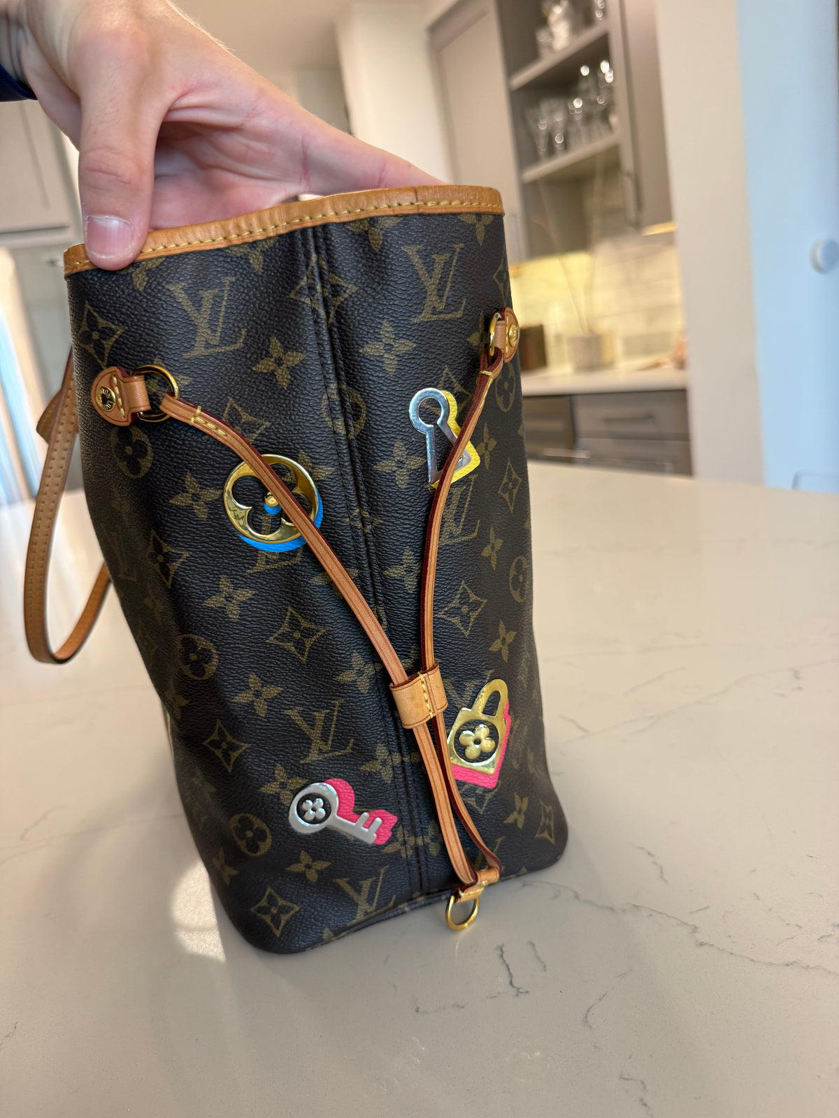Louis Vuitton Neverfull MM Love Lock Limited Edition