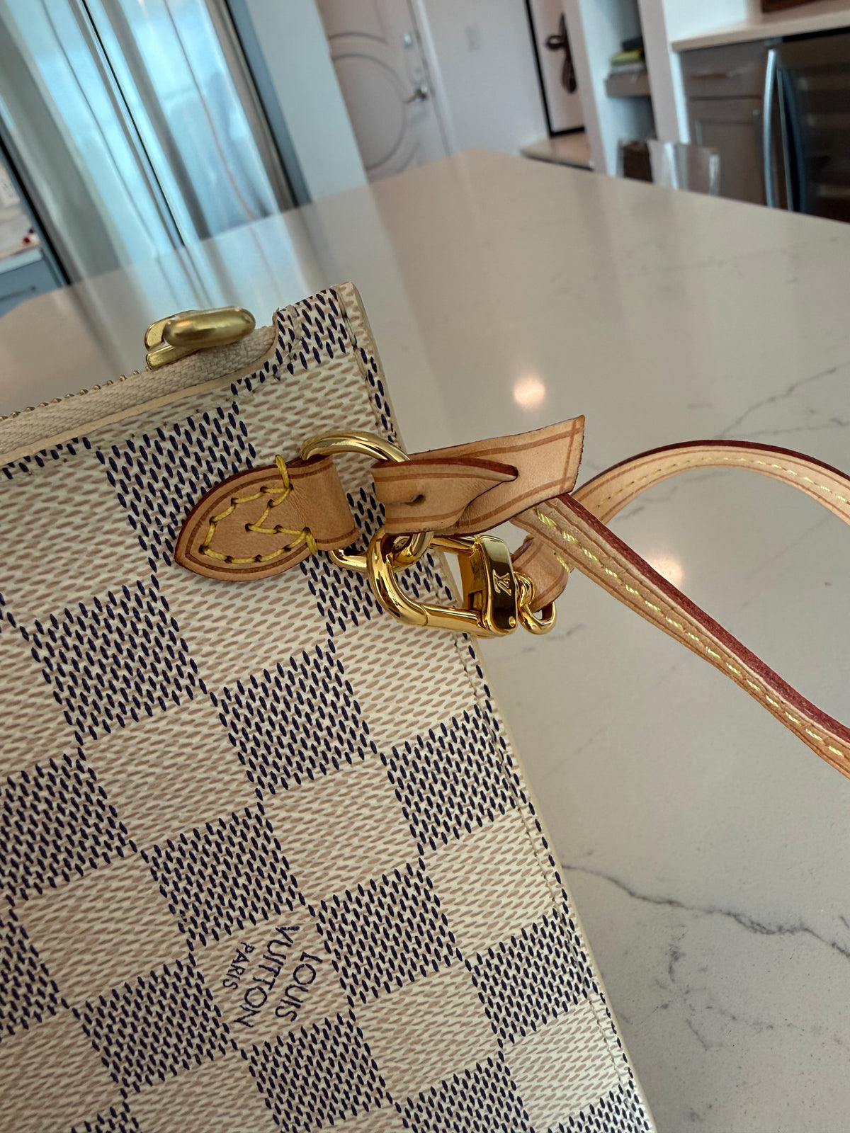 Louis Vuitton Neverfull GM Azur with Pouch