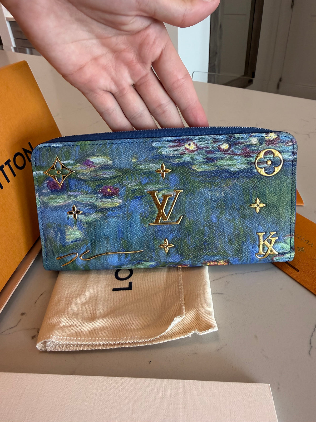 Louis Vuitton MONET Zippy Wallet - Masters Collection, Rare