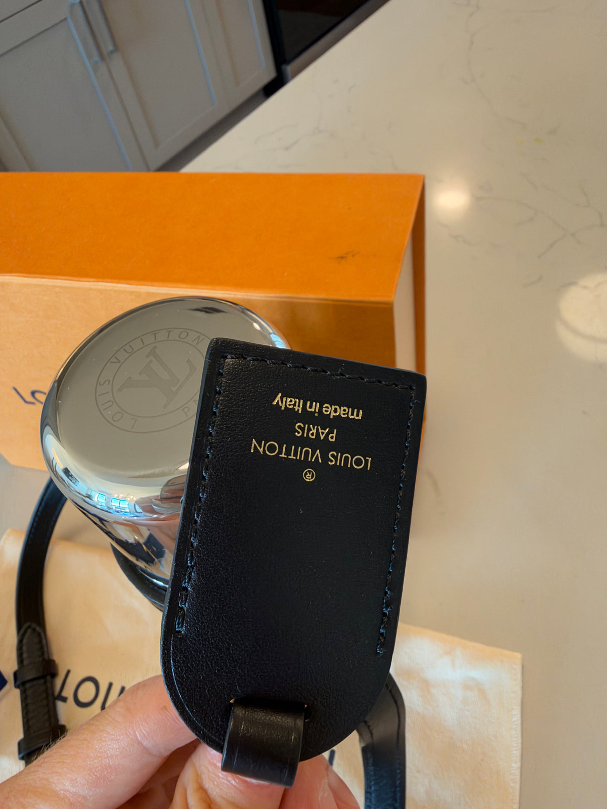 Louis Vuitton Monogram Velvet Flask Holder in Green