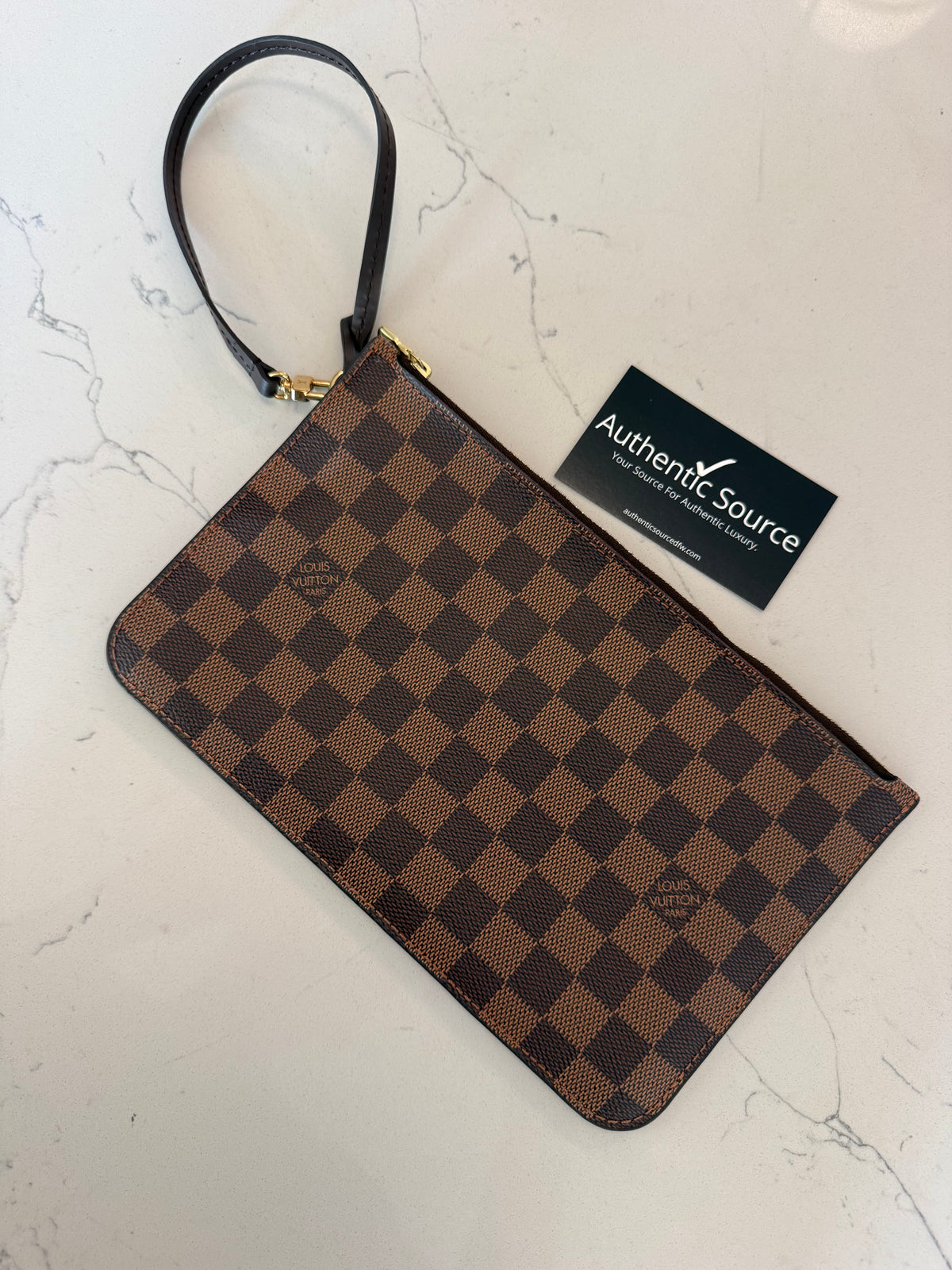 Louis Vuitton Neverfull MM Damier Ebene with Pouch
