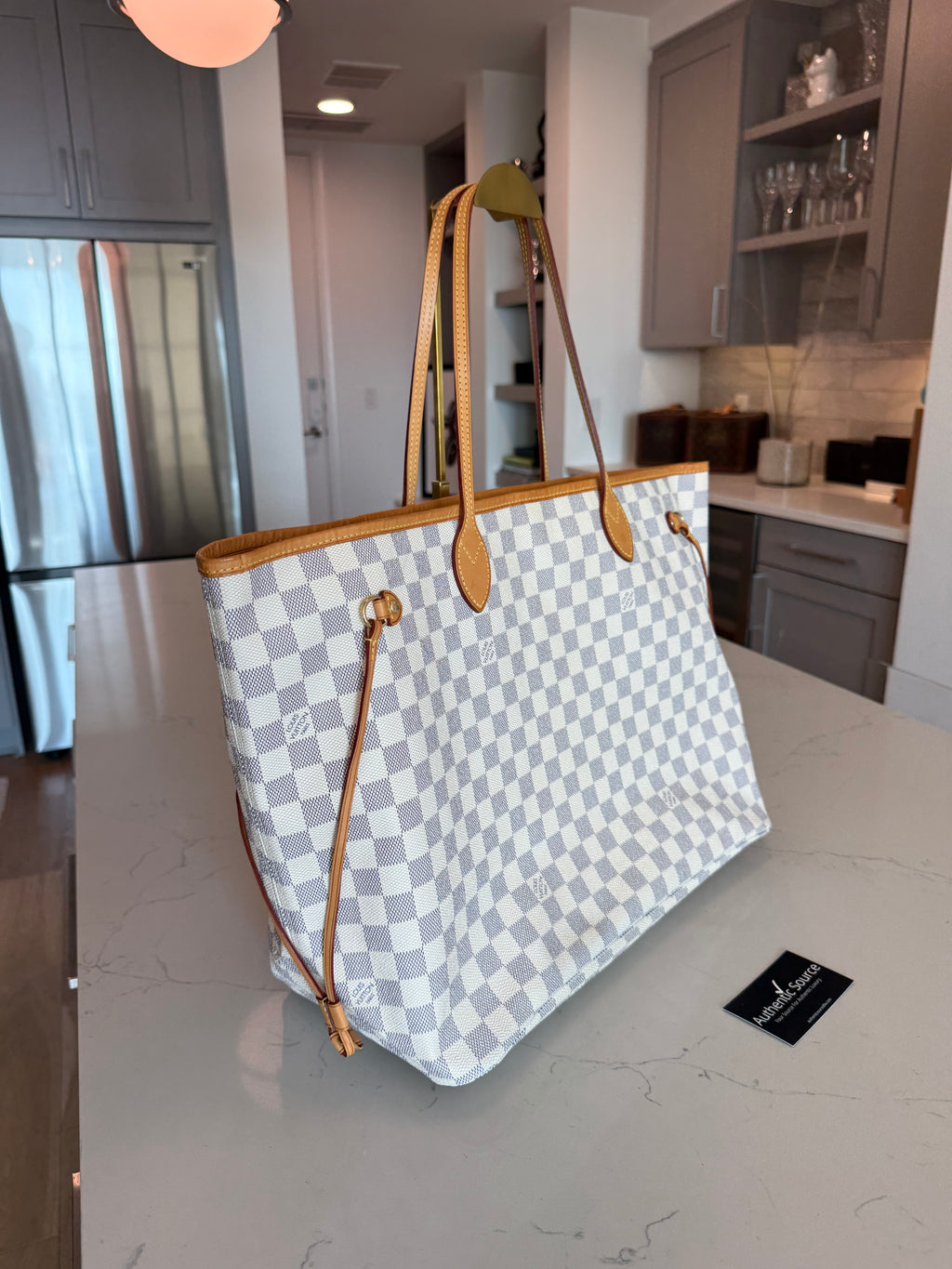Louis Vuitton Neverfull GM Azur with Pouch