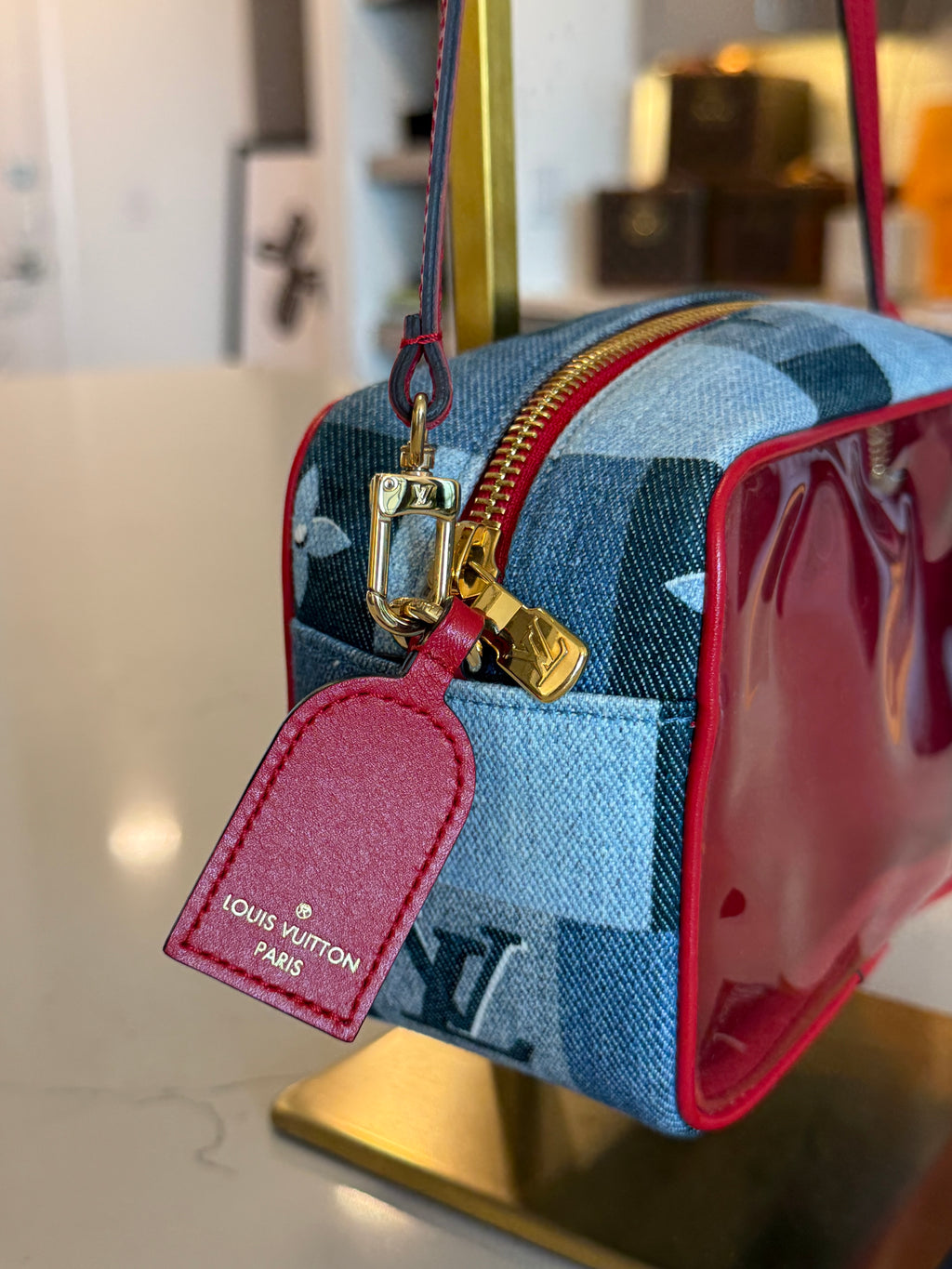 Louis Vuitton Beach Pouch Denim Monogram Rare