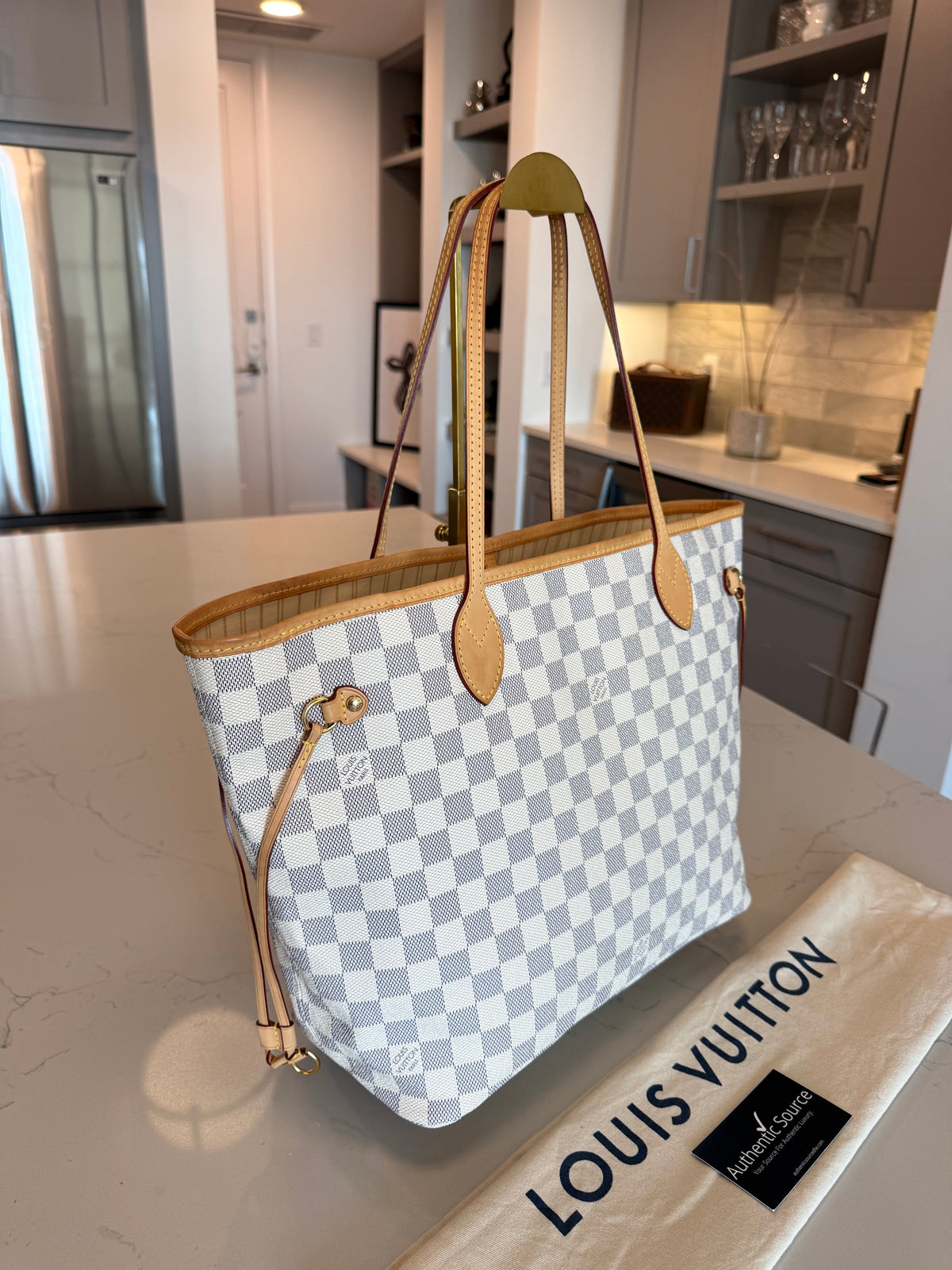 Louis Vuitton Neverfull MM Damier Azur