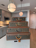 Louis Vuitton Stack of 4 Trunks