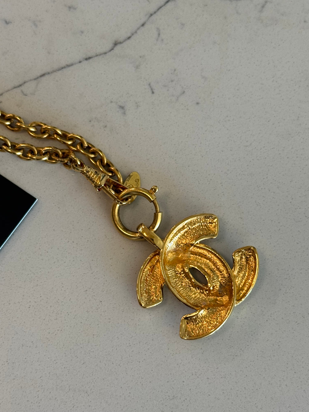 CHANEL Coco Mark Necklace Large