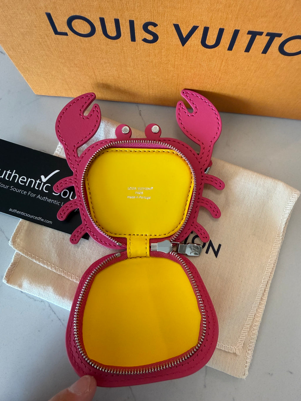 Louis Vuitton Crab Bag Charm Coin Pouch