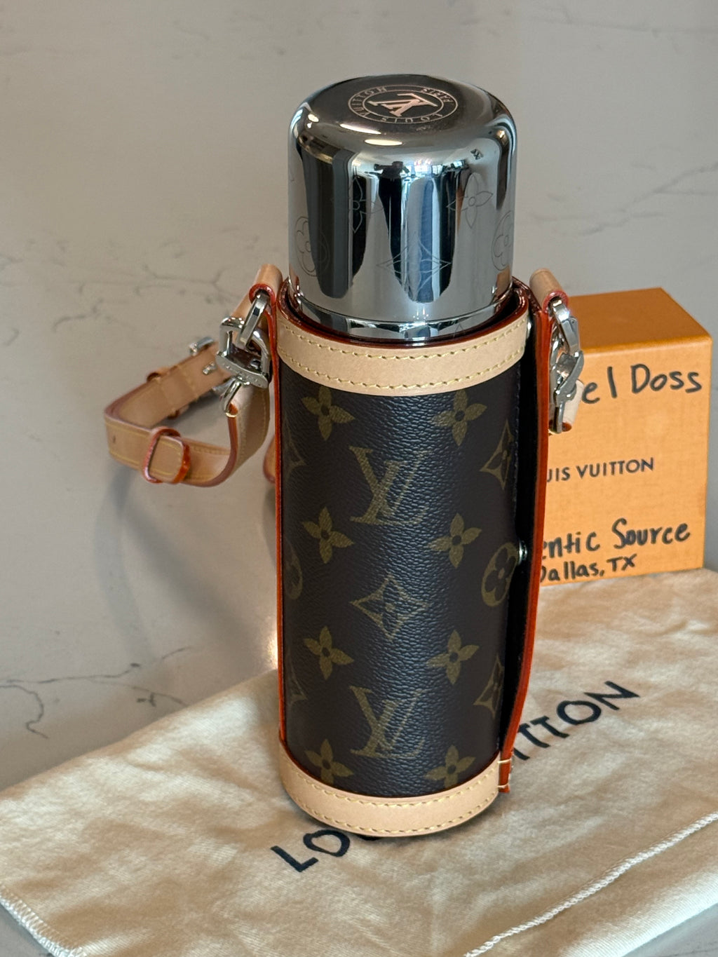 Louis Vuitton Monogram Bottle & Holder