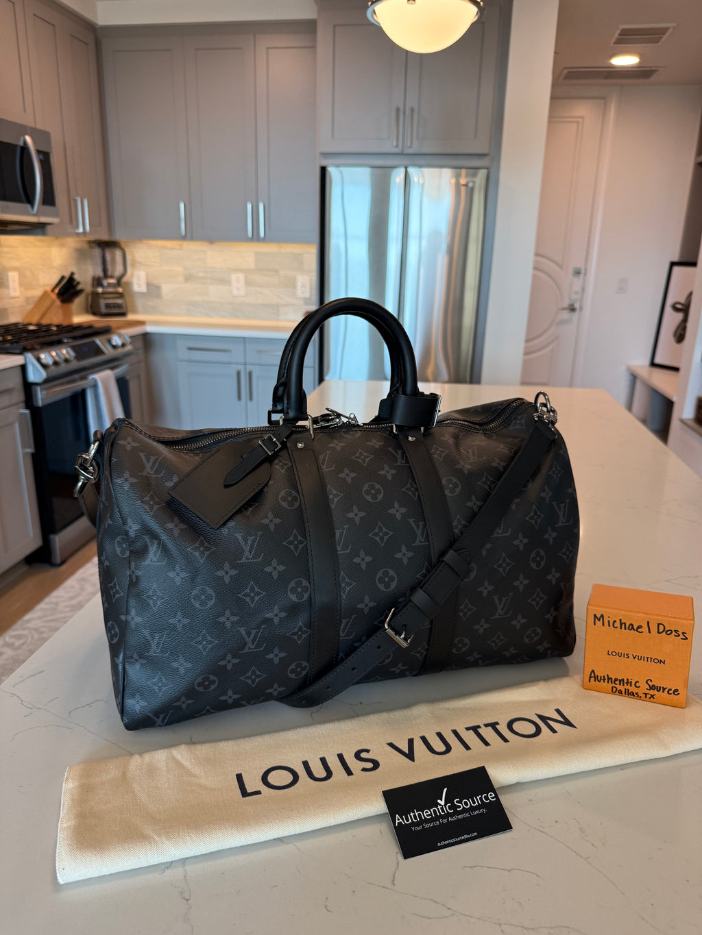 Louis Vuitton Keepall 45 Bandouliere Eclipse