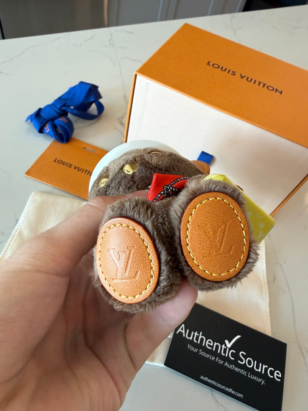 Louis Vuitton Bear Bag Charm with Box