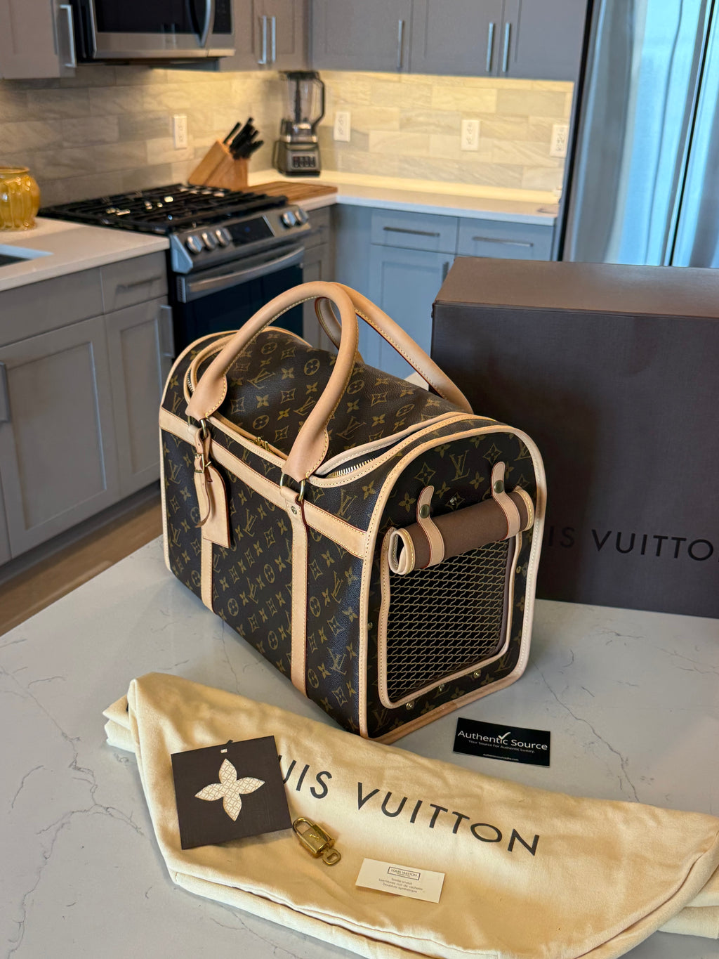 Louis Vuitton Sac Chein Pet Carrier